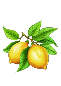 矢量檸檬包裝插畫(huà)