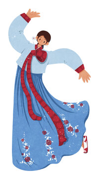 朝鮮族傳統(tǒng)服飾女性
