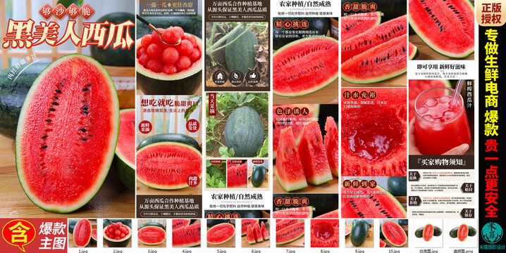 黑美人西瓜詳情頁主圖