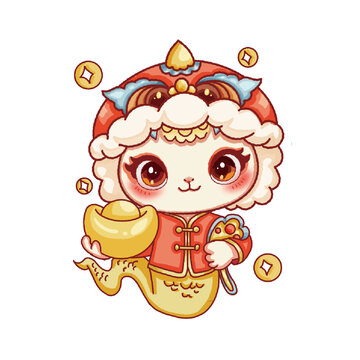 蛇年主題插畫吉祥如意