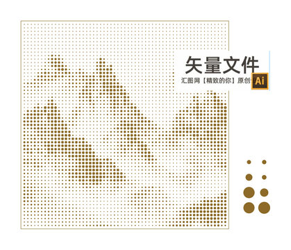 大小圓點鏤空山