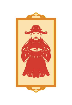 財(cái)神繪畫