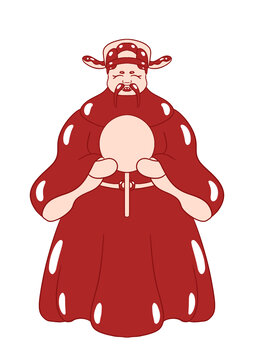 財(cái)神繪制