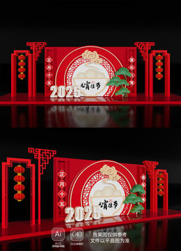 2025元宵節(jié)美陳氛圍場(chǎng)景裝飾