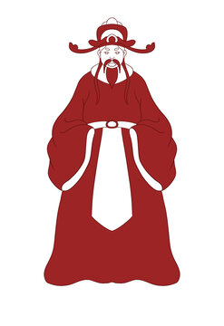 剪紙進(jìn)寶財神