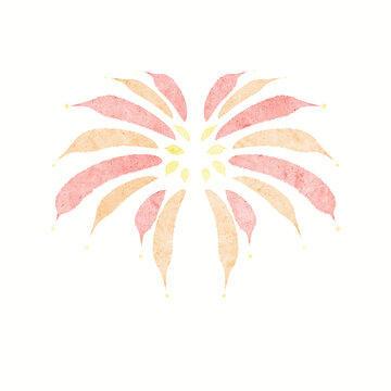 新年煙花插畫