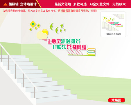 心理健康樓梯文化墻
