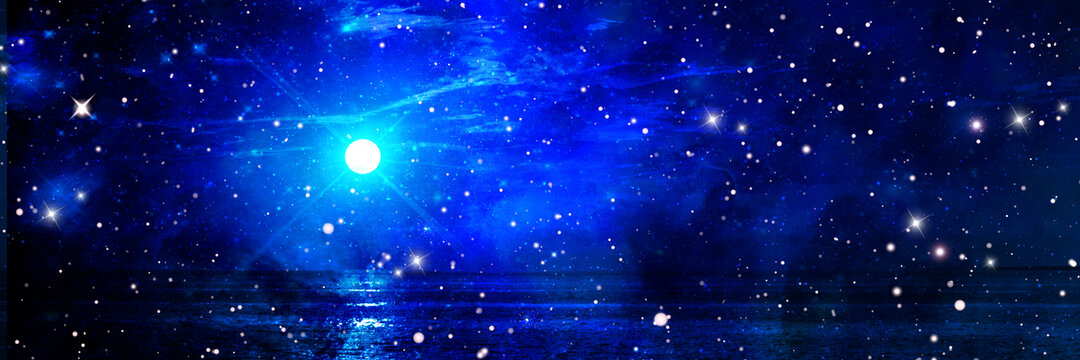 藍(lán)色宇宙星空頂星空軟膜燈箱