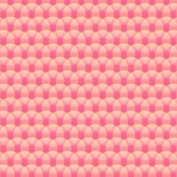粉紅泡泡圓形交叉重疊花紋圖案