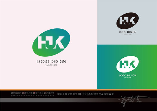 HJK字母logo