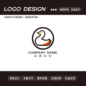 鴨子logo標(biāo)志