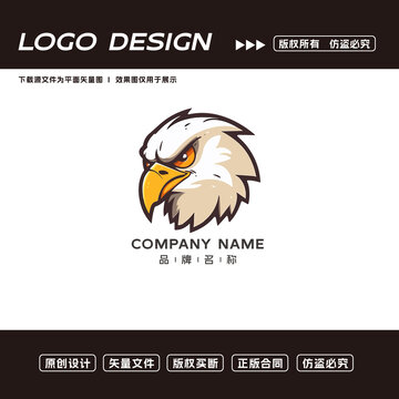 卡通老鷹logo標(biāo)志