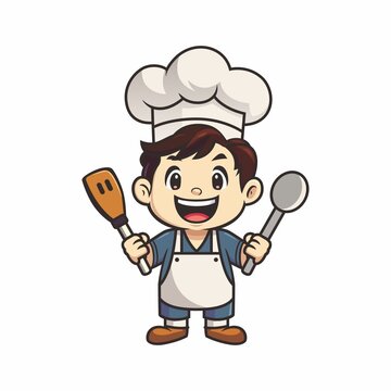 卡通小廚師