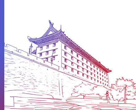 西安城墻箭樓