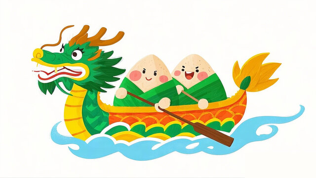 龍舟插畫
