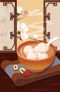 中國傳統(tǒng)節(jié)日元宵湯圓