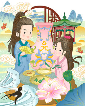 端午節(jié)插畫
