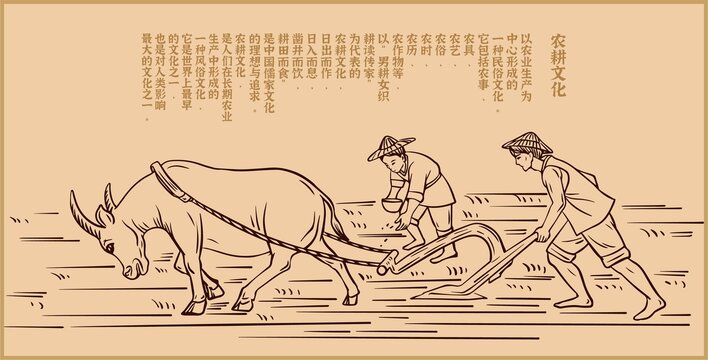 耕牛春耕農(nóng)耕文化