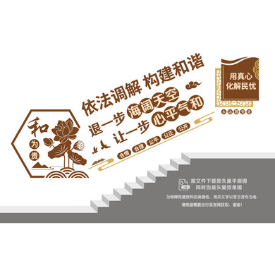 人民調解文化階梯墻