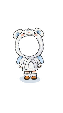 小狗頭套衣服