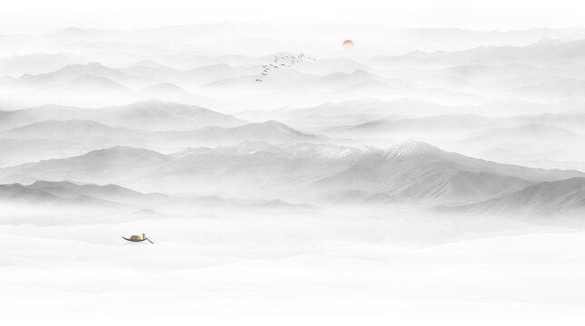 水墨山水畫