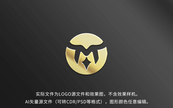 M牛頭LOGO標(biāo)志設(shè)計