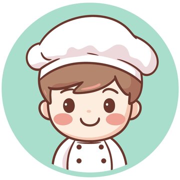 廚師頭像矢量