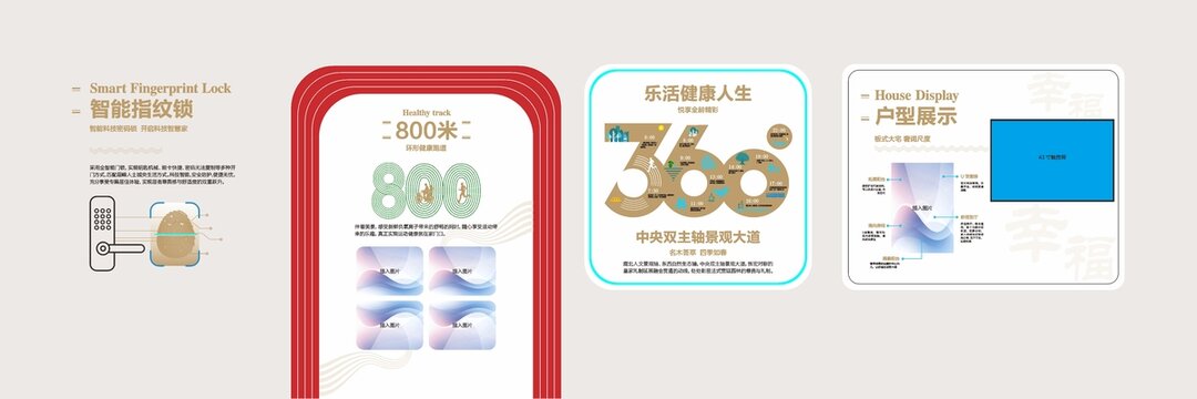 地產(chǎn)文化墻工法展戶型展示