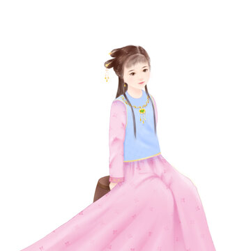 國風(fēng)國潮兒童插畫