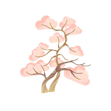 國潮風(fēng)櫻花樹