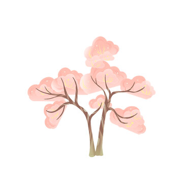 國(guó)潮風(fēng)櫻花樹(shù)