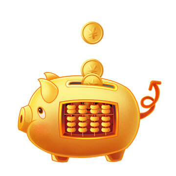 金色存錢罐
