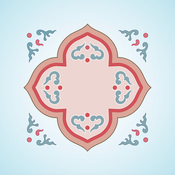 中國(guó)傳統(tǒng)如意梅花卷草紋樣