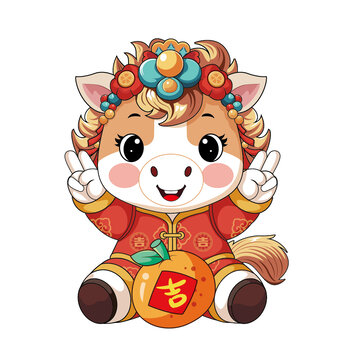 吉利喜慶小馬