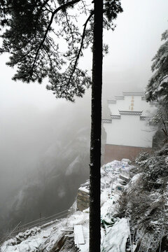 九華山天臺(tái)景區(qū)雪景