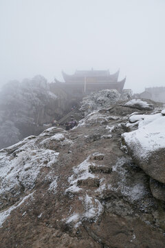 天臺(tái)景區(qū)雪景