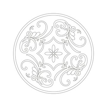 矢量中國傳統(tǒng)花草花紋圖案
