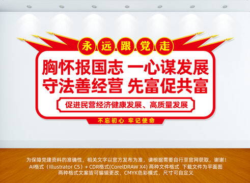 民營企業(yè)黨建展板文化墻