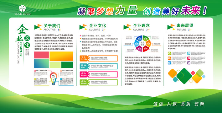 企業(yè)公司簡介文化墻展板宣傳欄