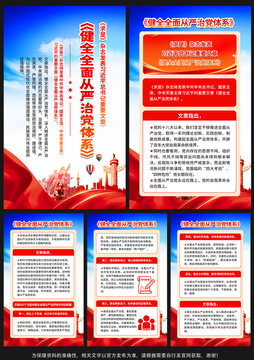 全面從嚴治黨體系展板