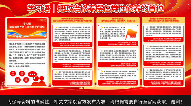 黨性修養(yǎng)展板