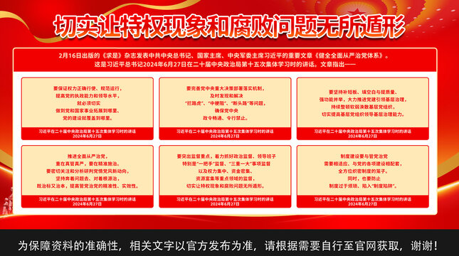 廉政反腐展板