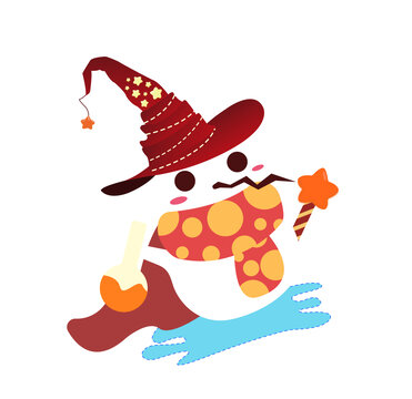 卡通小雪人