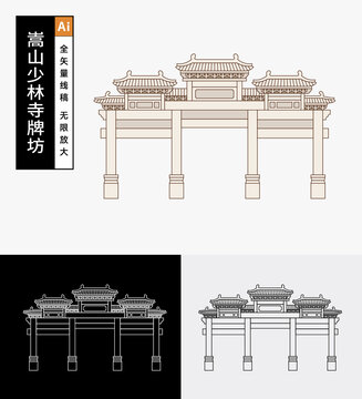 嵩山少林寺牌坊