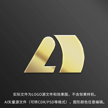 LA字母LOGO標(biāo)志設(shè)計(jì)