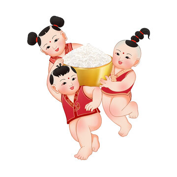 春節(jié)福娃素材
