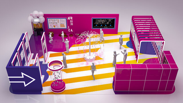 展廳美陳模型