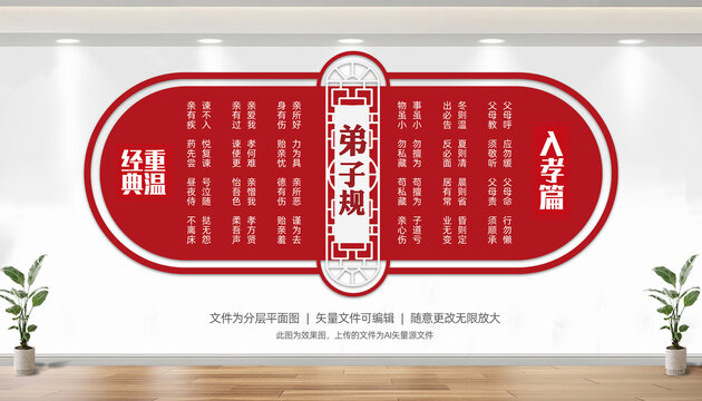 校園文化墻弟子規(guī)
