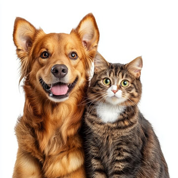 友誼的小伙伴 狗狗和貓咪