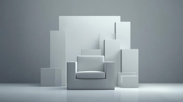 極簡(jiǎn)現(xiàn)代家具展示場(chǎng)景